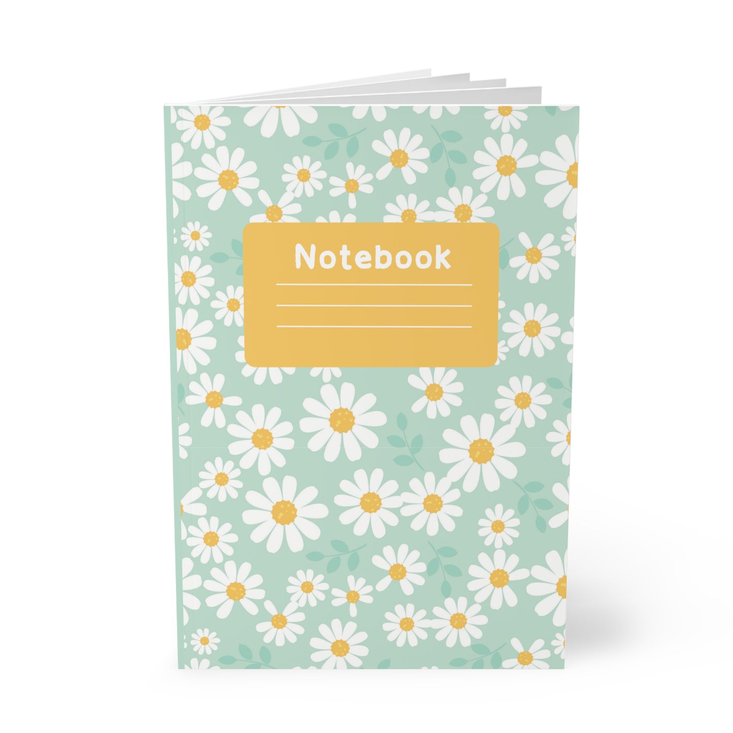 Floral Softcover Notebook, Stylish Journal for Note-Taking, Floral Diary, Gift for Students, Eco-Friendly Notepad, Compact A5 Size