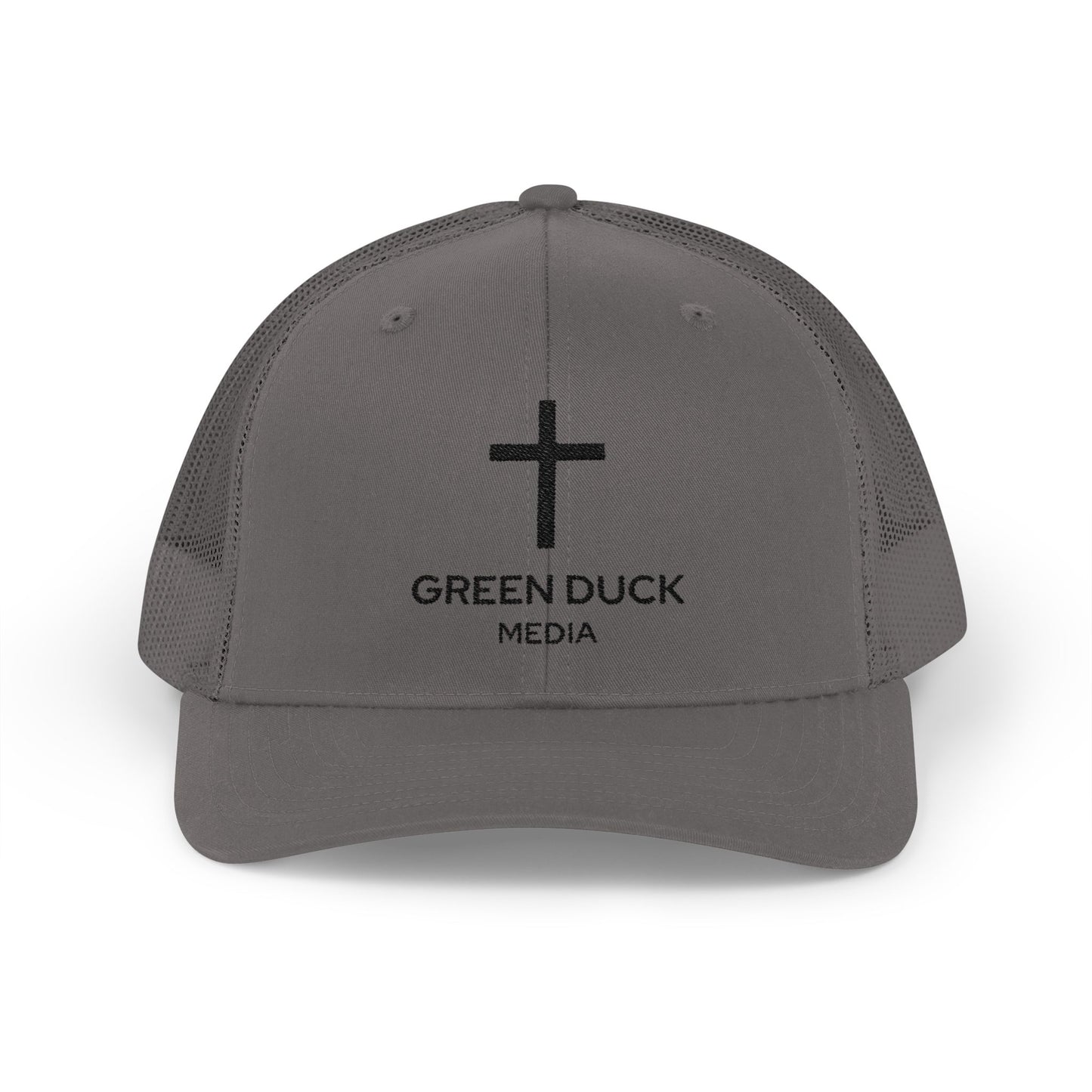 Gorra de camionero con logo de cruz - Colección Fe de Green Duck Media
