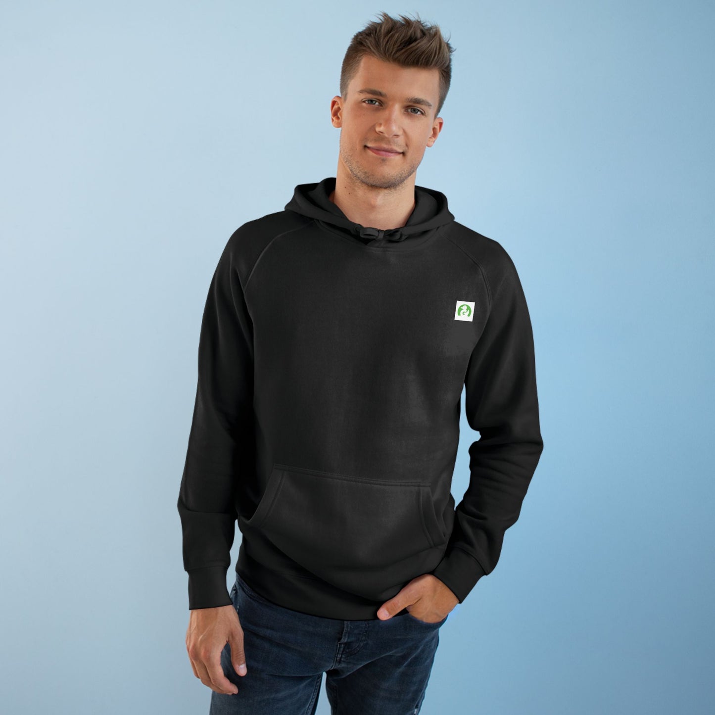Green Duck Unisex Hoodie – Iconic Logo, Black Trim, Sparkle Eye Detail | Soft Premium Fit