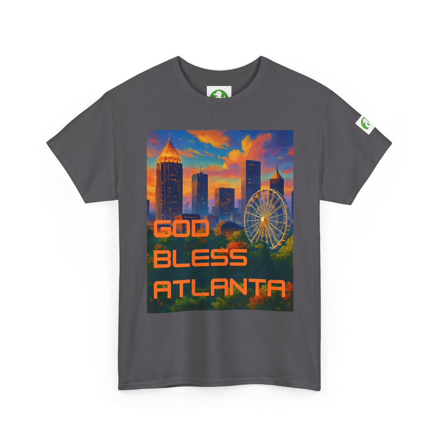 City Skyline Tee Shirt - God Bless Atlanta Design