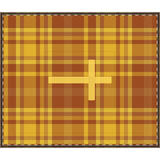 Yellow Cross Plaid Cotton Comforter — Cozy Plaid Bedding