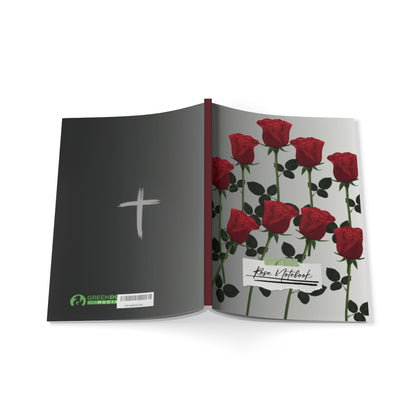 Vintage Rose Lined Notebook: Romantic Floral Journal (F5 size)