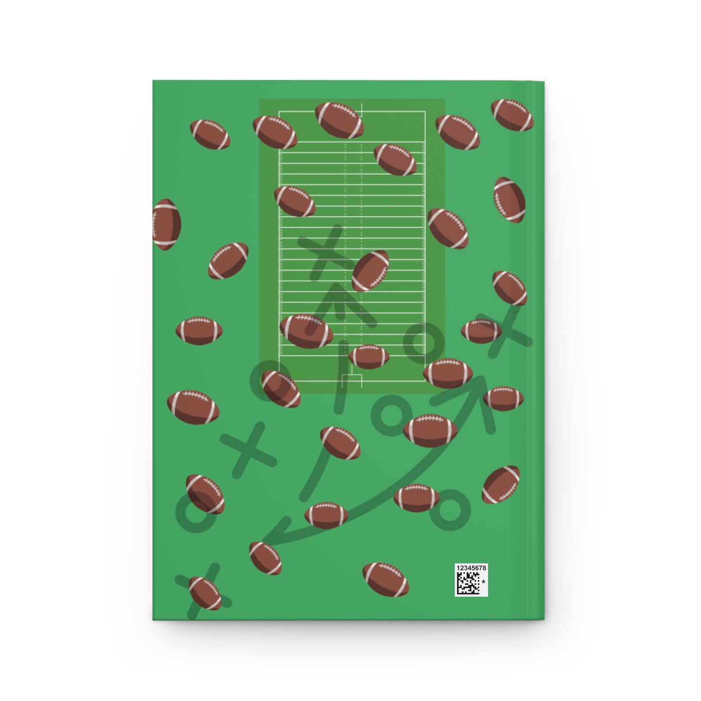 Football-Themed Hardcover Journal for Sports Fans, Game Day Planner, Touchdown Tracker, Personalized Gift, Writing Notebook