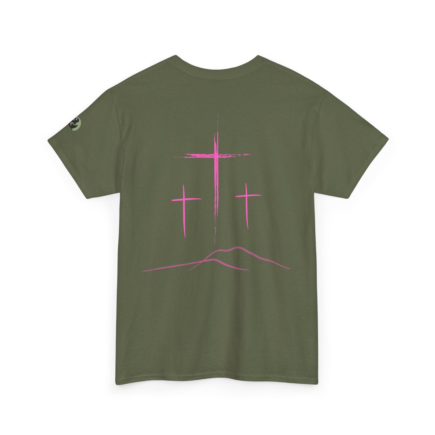 Premium Tee | with 3 Pink Crosses on the back