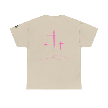 Premium Tee | with 3 Pink Crosses on the back