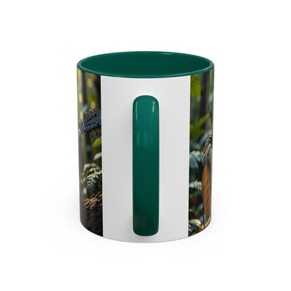 Taza de café con gato tocando la guitarra – Regalo divertido para amantes de la música y los gatos (11 oz y 15 oz)