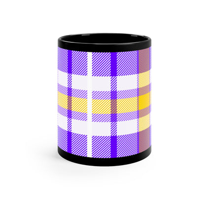 Coffee Mug - Stunning Bright Plaid Color Design