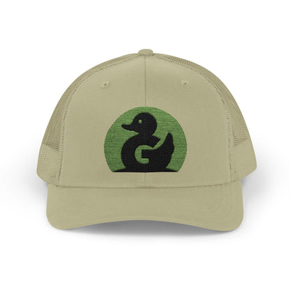Green Duck Media Snapback Hat - With Green Logo
