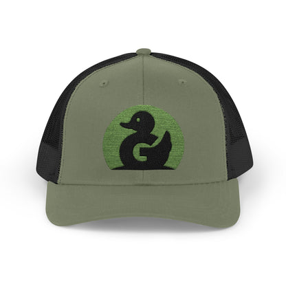 Green Duck Media Snapback Hat - With Green Logo