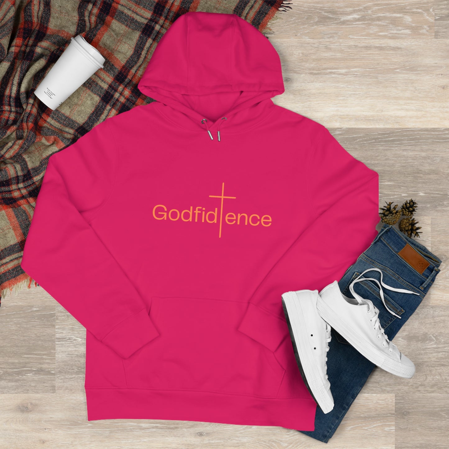 Godfidence Hoodie — Faith-Inspired 'Godfidence' Spiritual Design