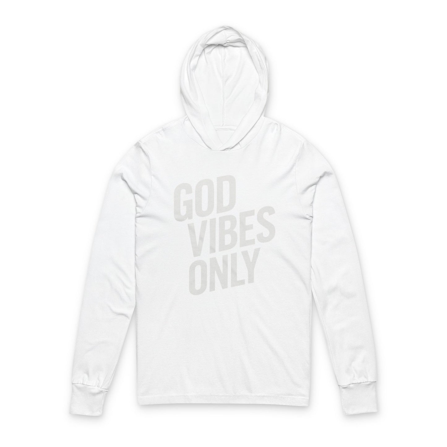 God Vibes Only - Unisex Hooded Long Sleeve Tee