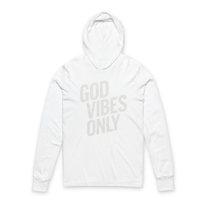 God Vibes Only - Unisex Hooded Long Sleeve Tee