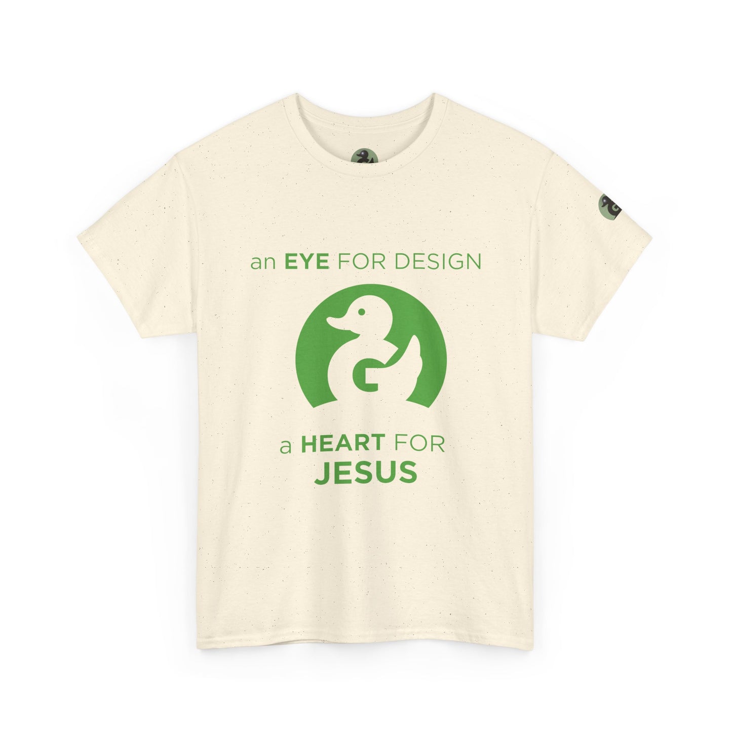 Christian Design T‑Shirt — "An Eye for Design, A Heart for Jesus"