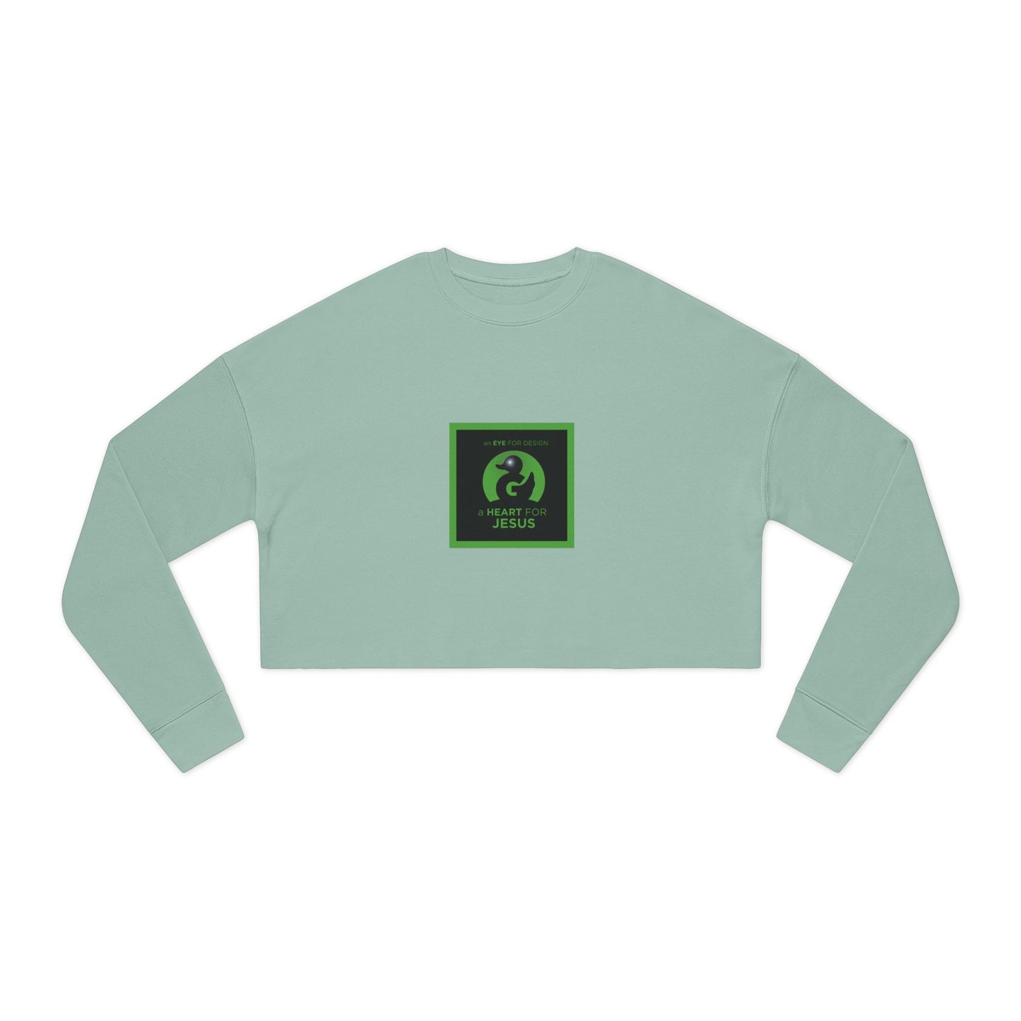 Premium Crewneck Sweatshirt | an EYE for Design. A Heart for Jesus.