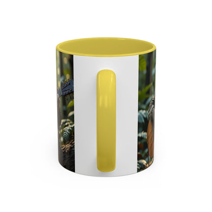 Taza de café con gato tocando la guitarra – Regalo divertido para amantes de la música y los gatos (11 oz y 15 oz)