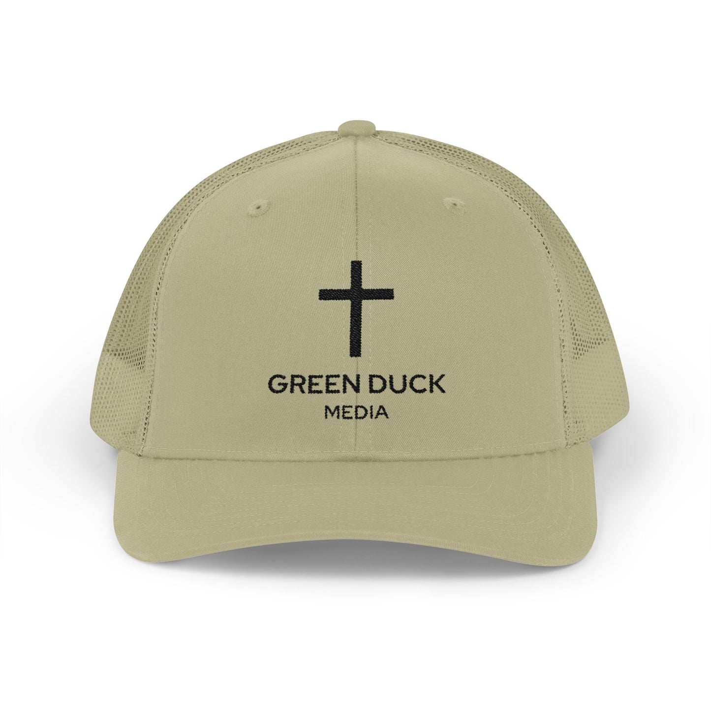 Gorra de camionero con logo de cruz - Colección Fe de Green Duck Media