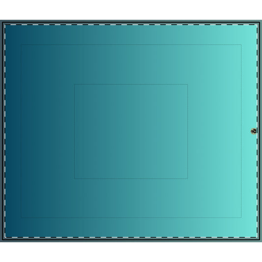 Green-to-Light Blue Faded Cotton Comforter — Sleek Gradient Bedding