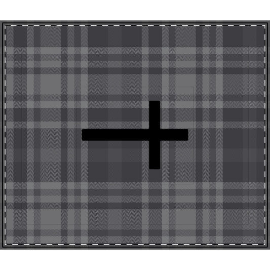 Plaid Comforter - with black cross