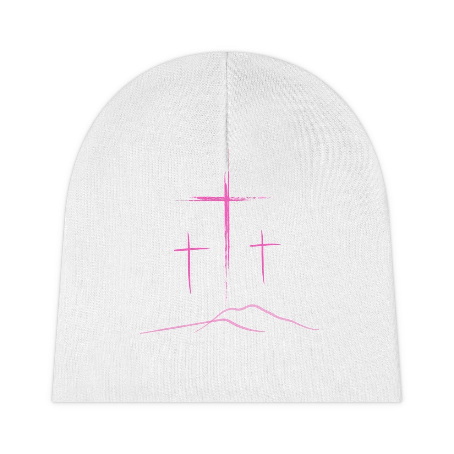 3 Pink Crosses Beanie - Pink Collection