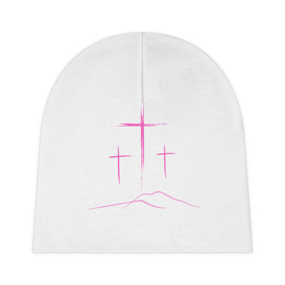 3 Pink Crosses Beanie - Pink Collection