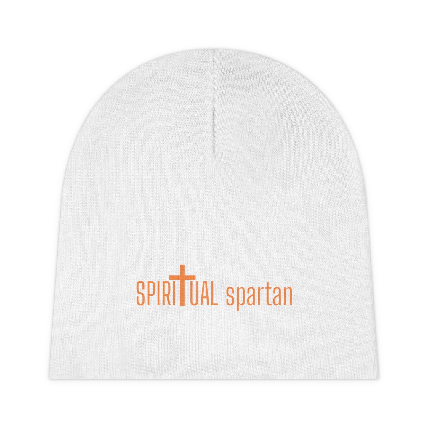 White & Orange Beanie - Spiritual Spartan Collection