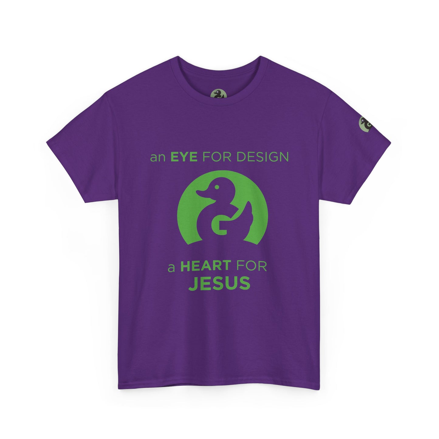 Christian Design T‑Shirt — "An Eye for Design, A Heart for Jesus"