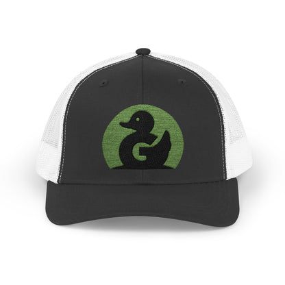 Green Duck Media Snapback Hat - With Green Logo