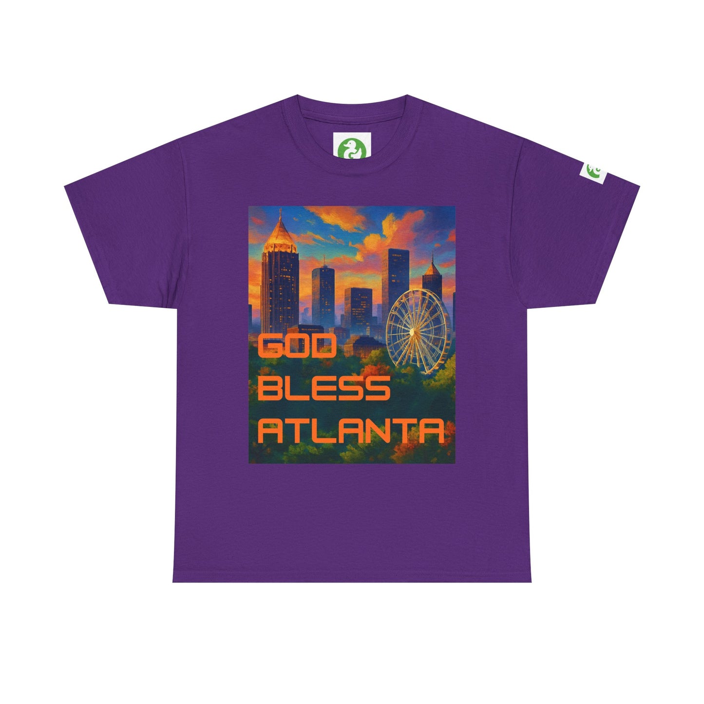 City Skyline Tee Shirt - God Bless Atlanta Design