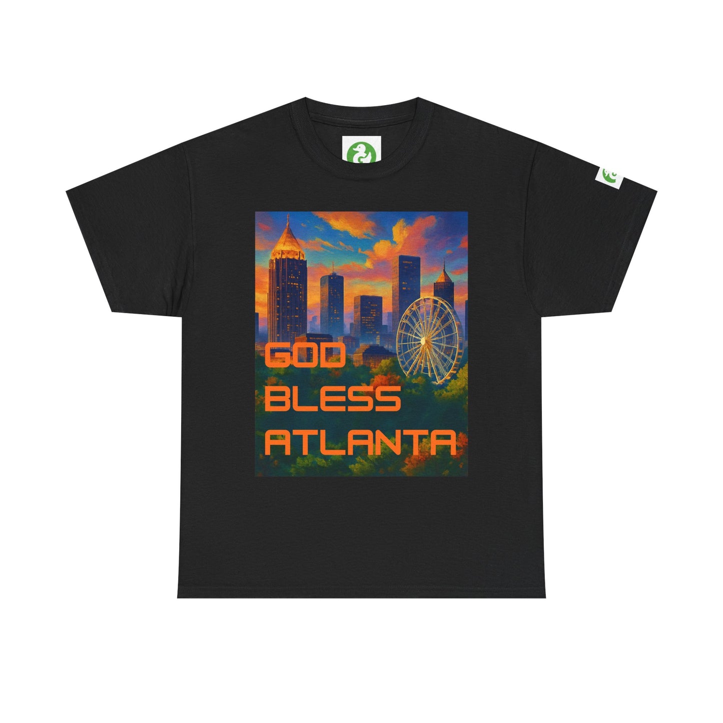 City Skyline Tee Shirt - God Bless Atlanta Design
