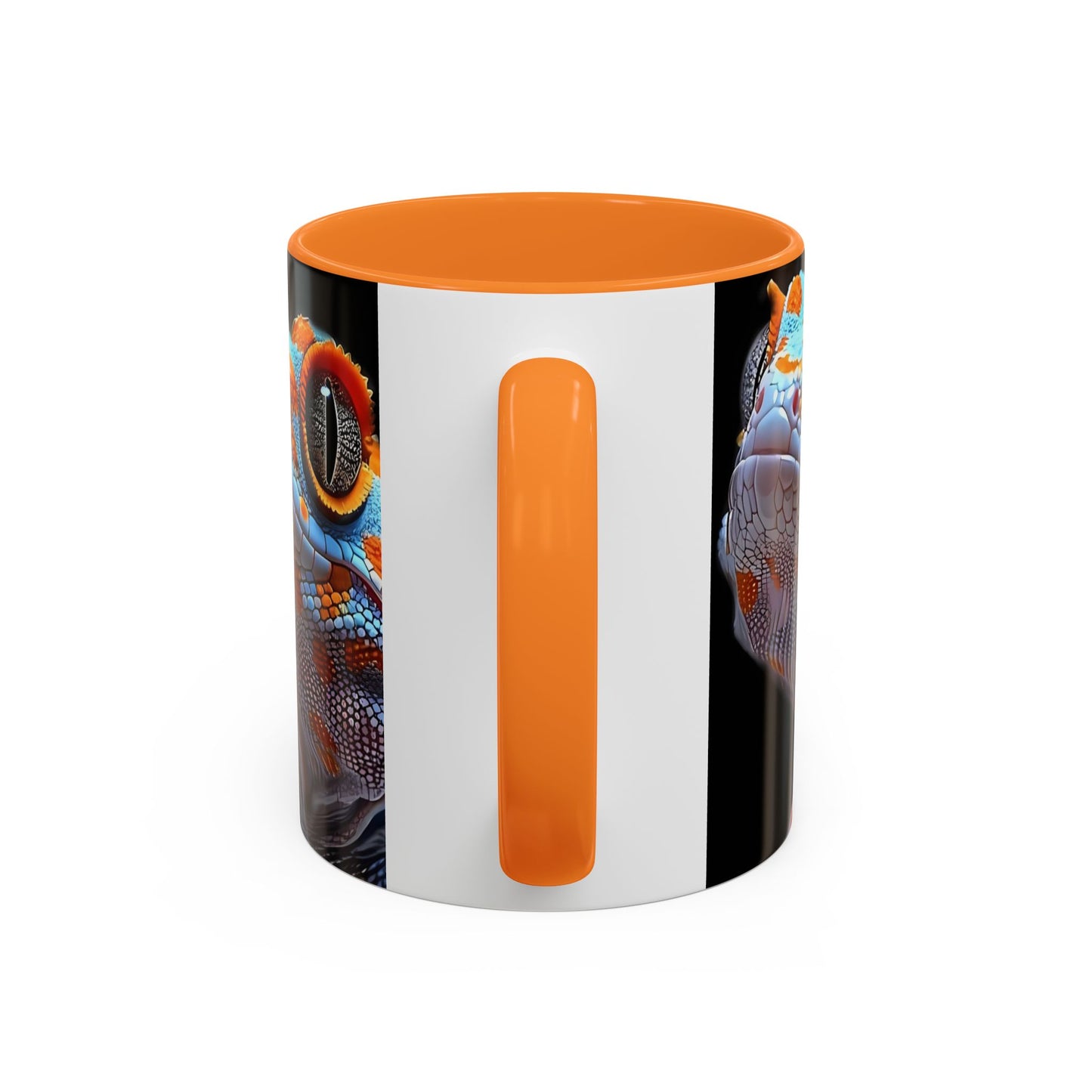 Taza de café con diseño de lagarto colorido – Diseño vibrante de reptil (11 oz y 15 oz)