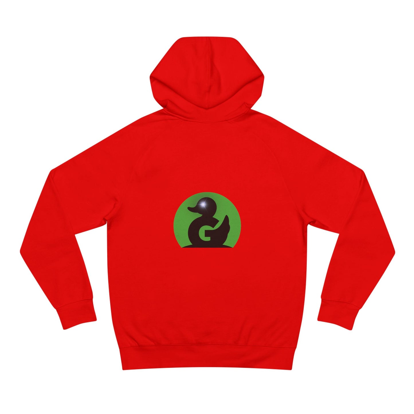 Green Duck Unisex Hoodie – Iconic Logo, Black Trim, Sparkle Eye Detail | Soft Premium Fit