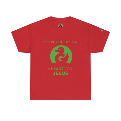 Christian Design T‑Shirt — "An Eye for Design, A Heart for Jesus"