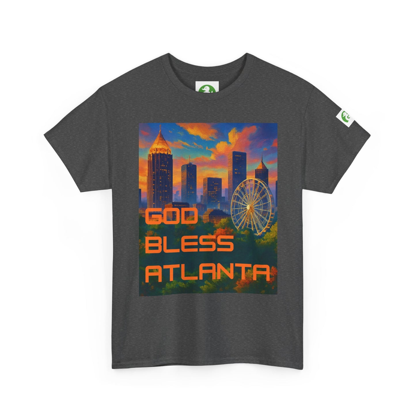 City Skyline Tee Shirt - God Bless Atlanta Design