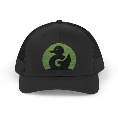 Green Duck Media Snapback Hat - With Green Logo