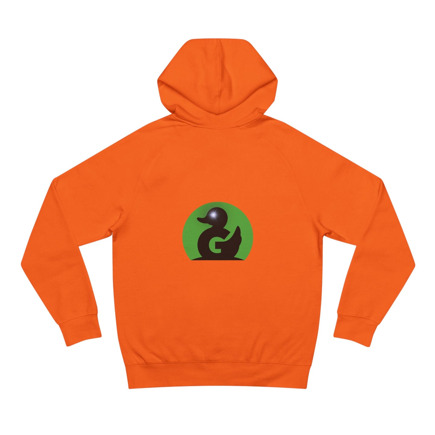 Green Duck Unisex Hoodie – Iconic Logo, Black Trim, Sparkle Eye Detail | Soft Premium Fit