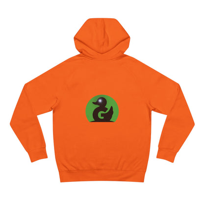 Green Duck Unisex Hoodie – Iconic Logo, Black Trim, Sparkle Eye Detail | Soft Premium Fit