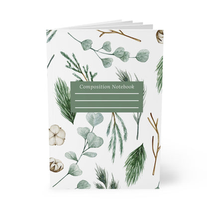Botanical Notebook: Eco-Friendly Floral Softcover Journal