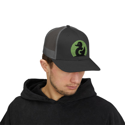Green Duck Media Snapback Hat - With Green Logo