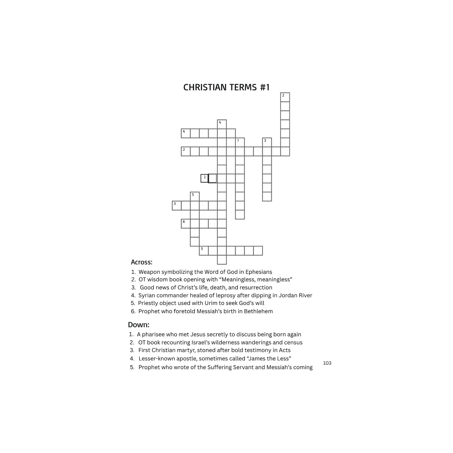 Christian Puzzle Book, Hybrid: Amazing Food for the Soul, Educational, Ages 13+, Travel, Gift, Sunday School Use