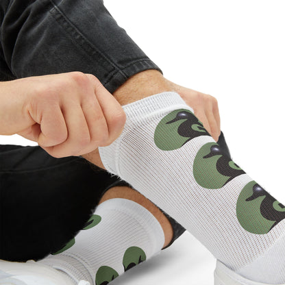 Calcetines con estampado de pato Yin Yang por sublimación — Calcetines estampados originales