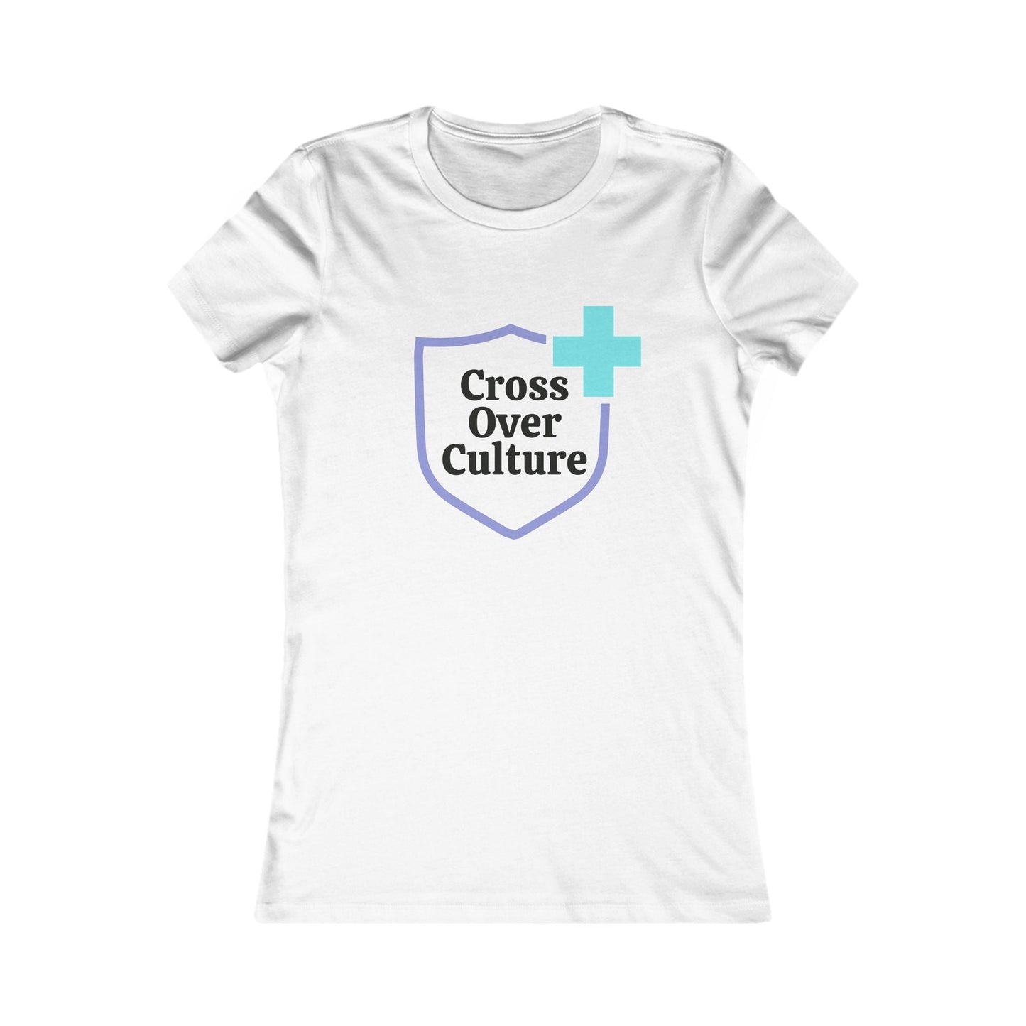 Women's Favorite Tee Cross Over Culture slim fit white cotton shirt multiple colors