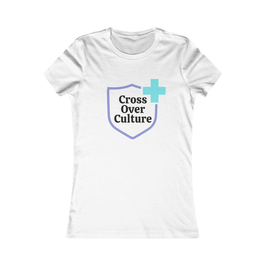 Women's Favorite Tee Cross Over Culture slim fit white cotton shirt multiple colors
