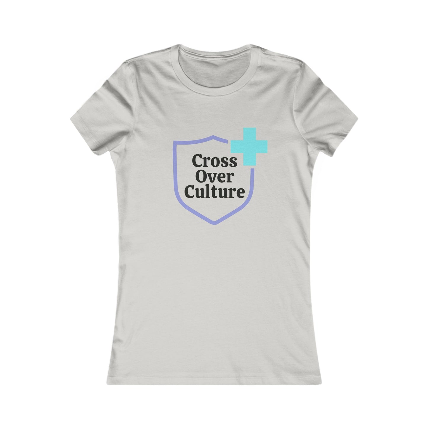 Women's Favorite Tee "Cross Over Culture", with many assorted colors to choose