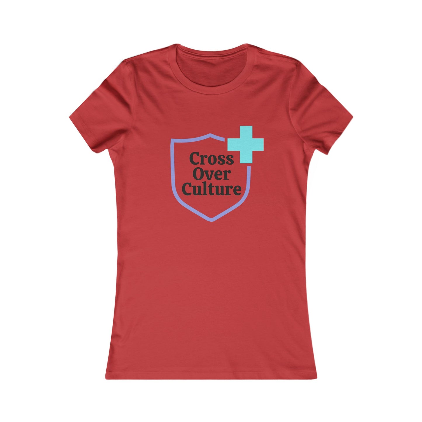 Women's Favorite Tee "Cross Over Culture", with many assorted colors to choose