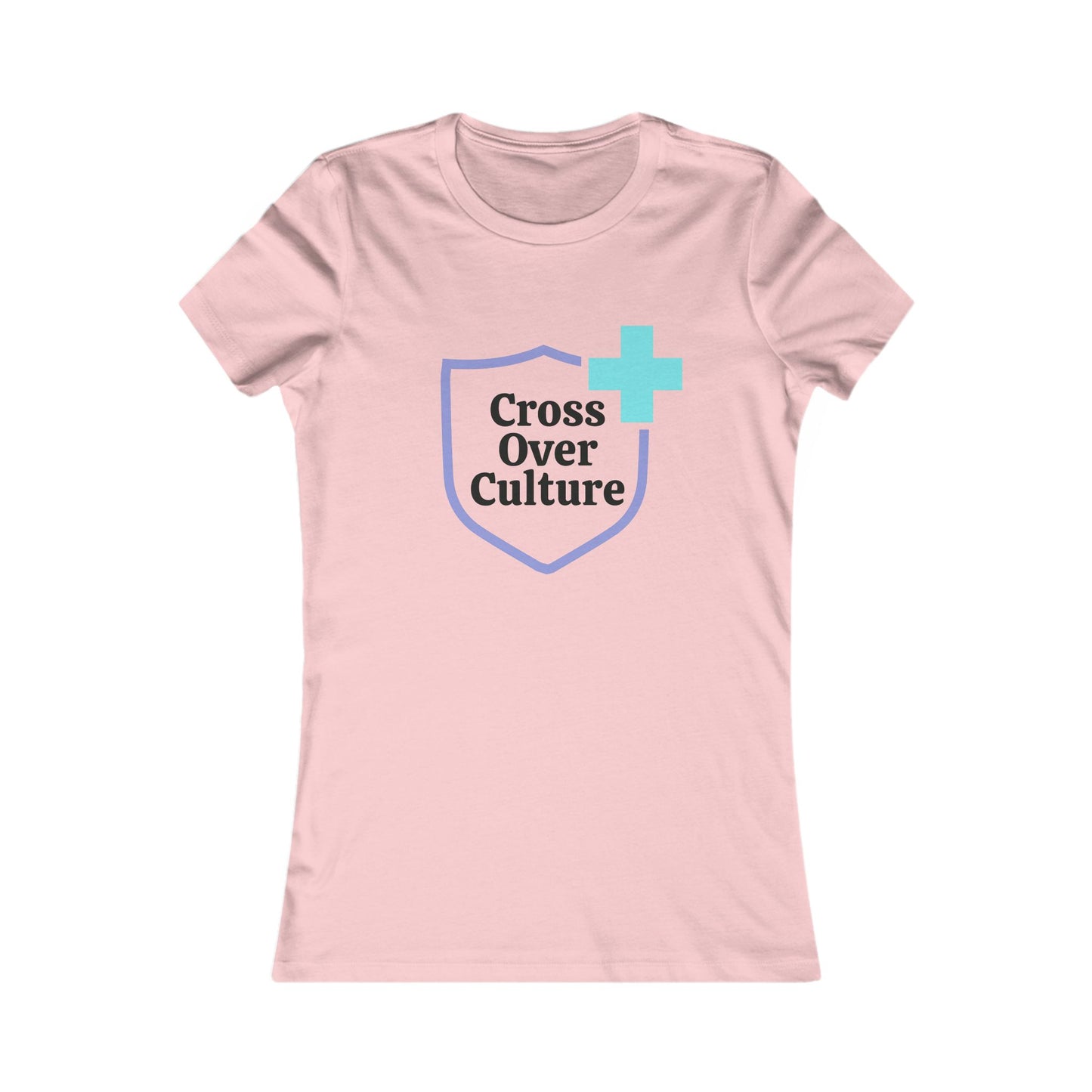 Women's Favorite Tee "Cross Over Culture", with many assorted colors to choose