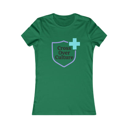 Women's Favorite Tee "Cross Over Culture", with many assorted colors to choose