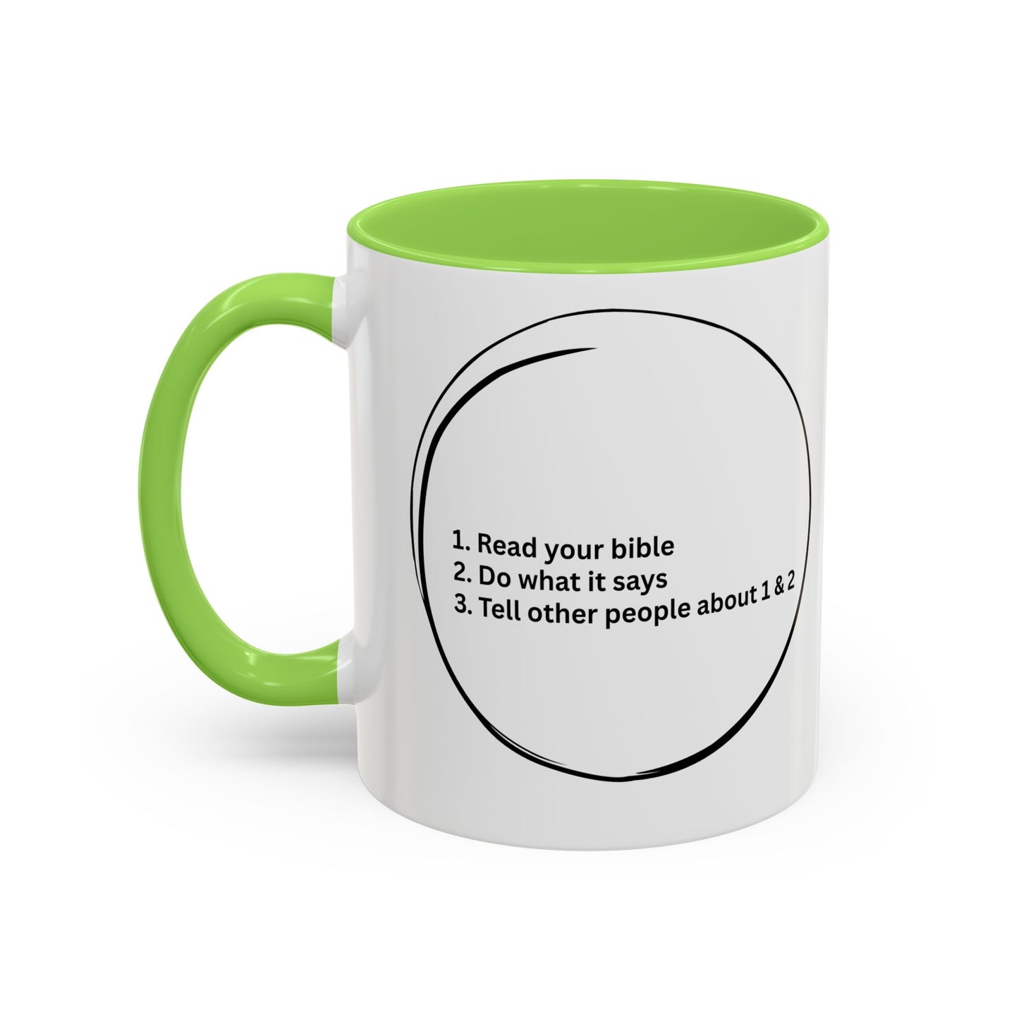 Faith-Forward Mugs, in many amazing accent colors.