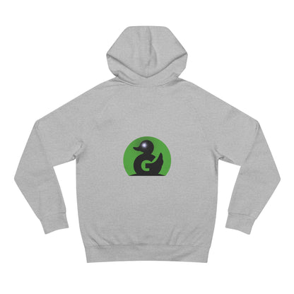 Green Duck Unisex Hoodie – Iconic Logo, Black Trim, Sparkle Eye Detail | Soft Premium Fit