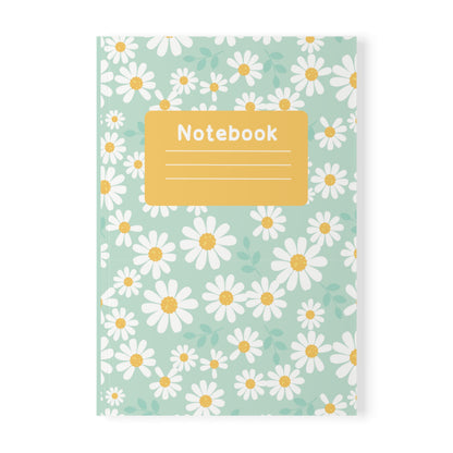Floral Softcover Notebook, Stylish Journal for Note-Taking, Floral Diary, Gift for Students, Eco-Friendly Notepad, Compact A5 Size