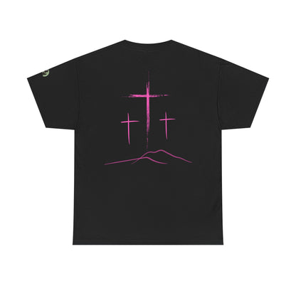 Premium Tee | with 3 Pink Crosses on the back